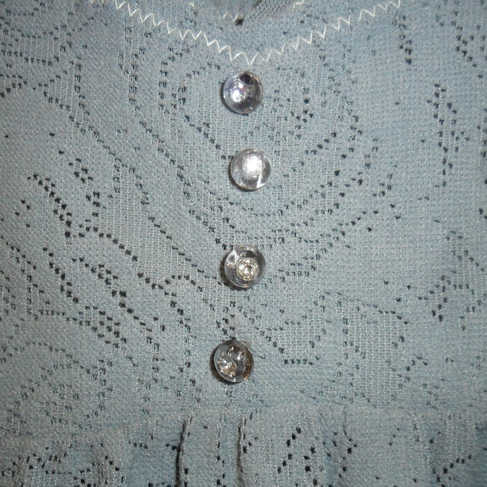 Free People Gray Lace and Mesh Dress Size Medium - Picture 3 of 6